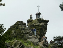 großvater fels, wandern, harz