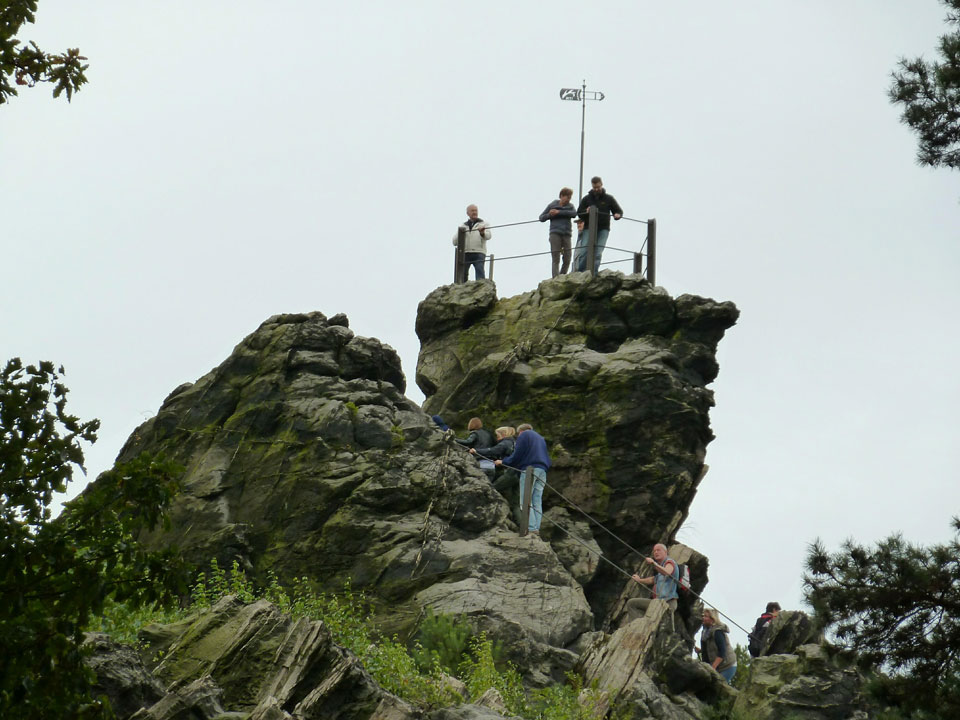 großvater fels, wandern, harz